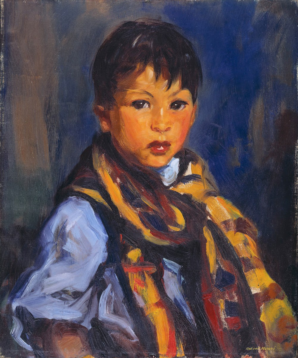 Boy with Plaid Scarf 1916