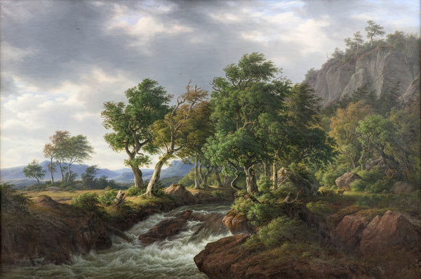 Klippelandskab Djupadal i Bleking 1855