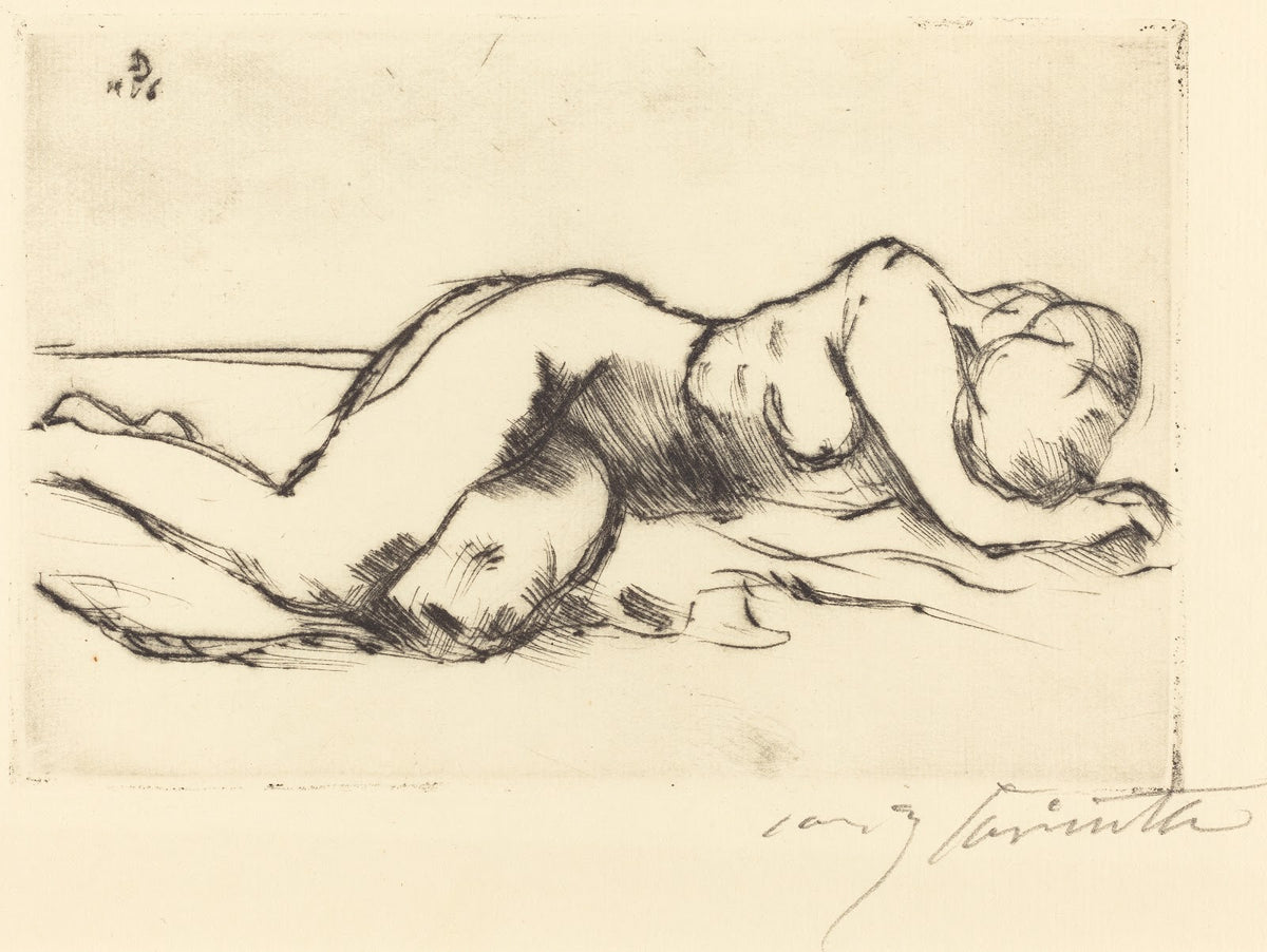 Female Nude Weiblicher Akt 1916