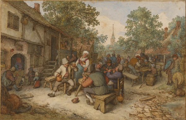 Peasant Festival on a Town Street 1674