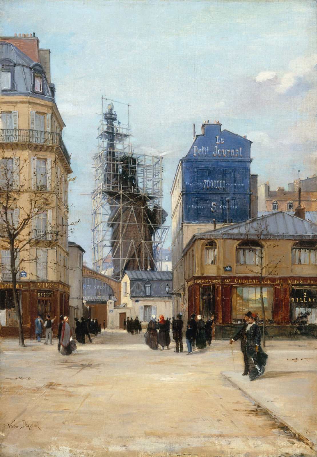 La statue de la Liberté de Bartholdi dans latelier du fondeur Gaget rue de Chaze