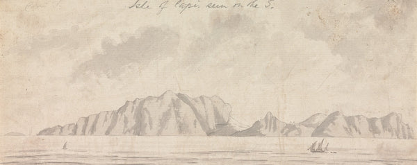 Isle of Capri Seen on the South 1777 to 1778