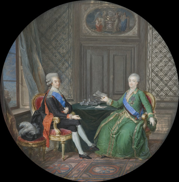 King Gustavus III and Catherine II of Russia in Fredrikshamn 1784