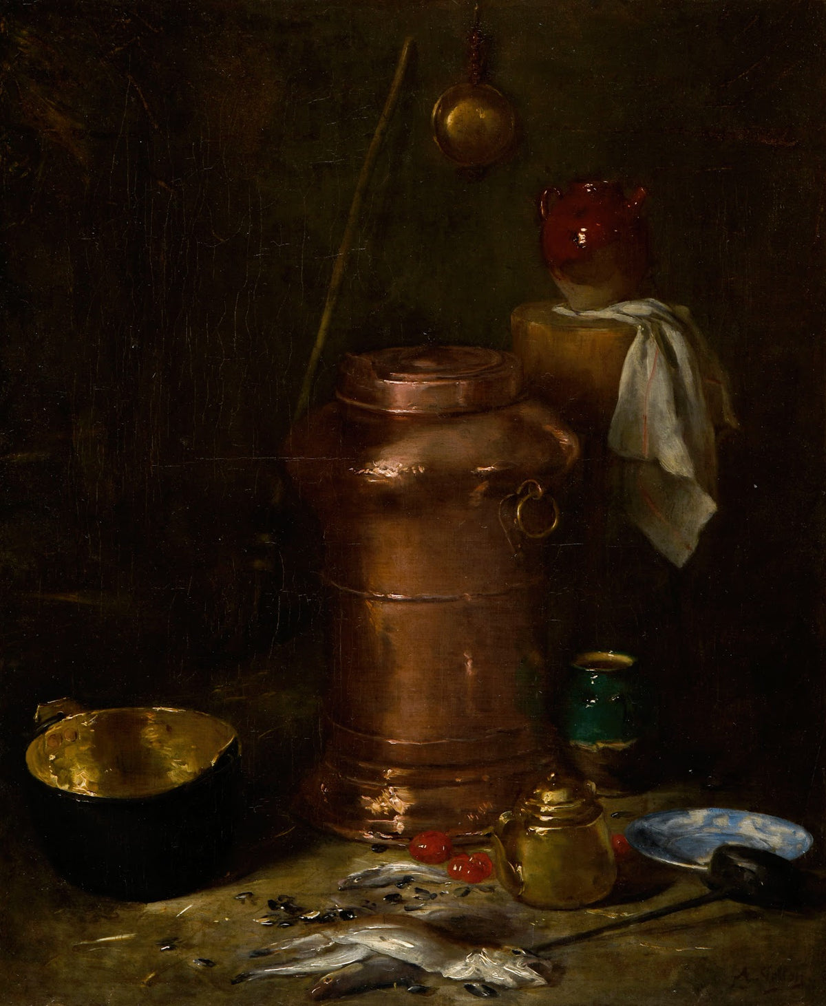 Intérieur de cellier before 1890
