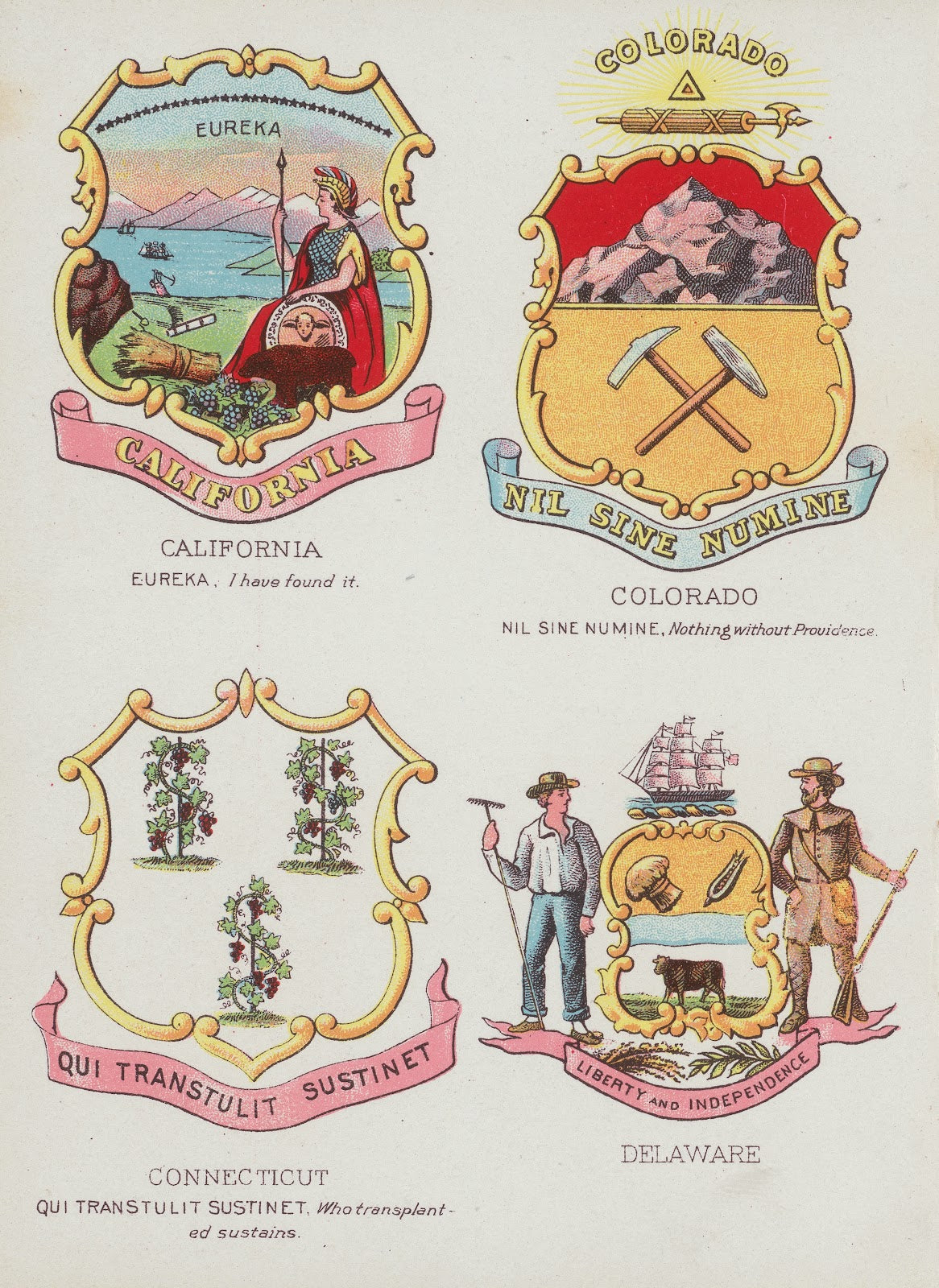 Seals and coats of arms of America Pl03 1902