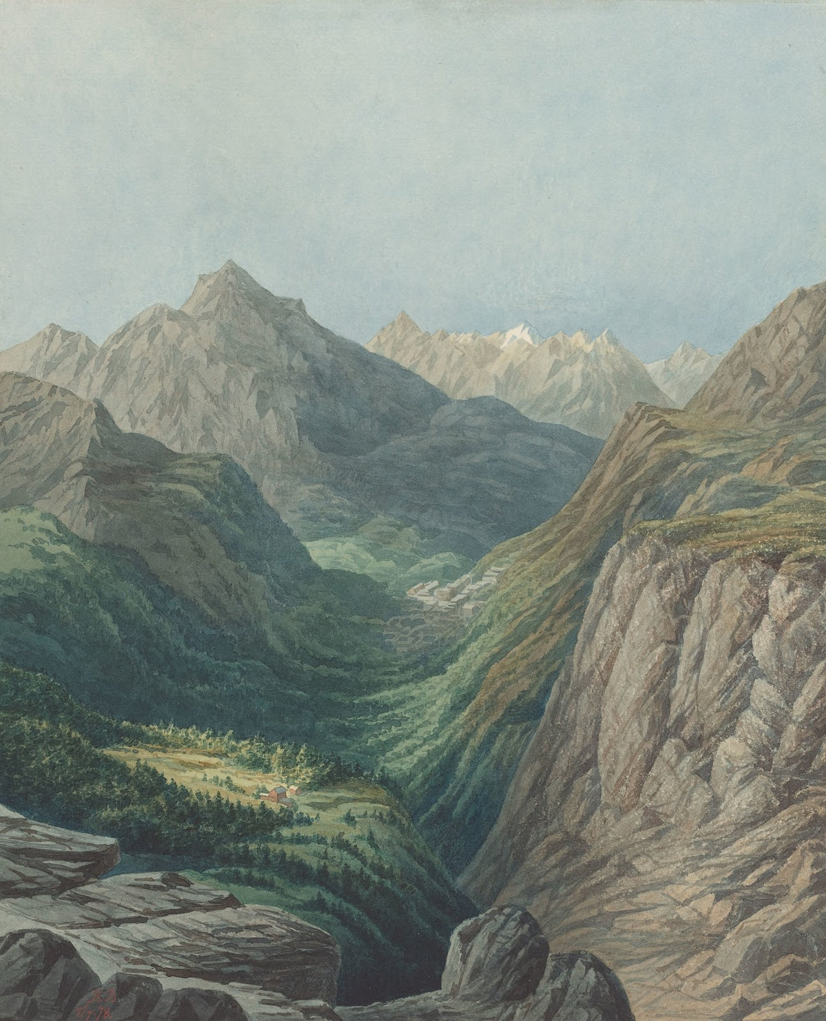 An Alpine Valley 1878