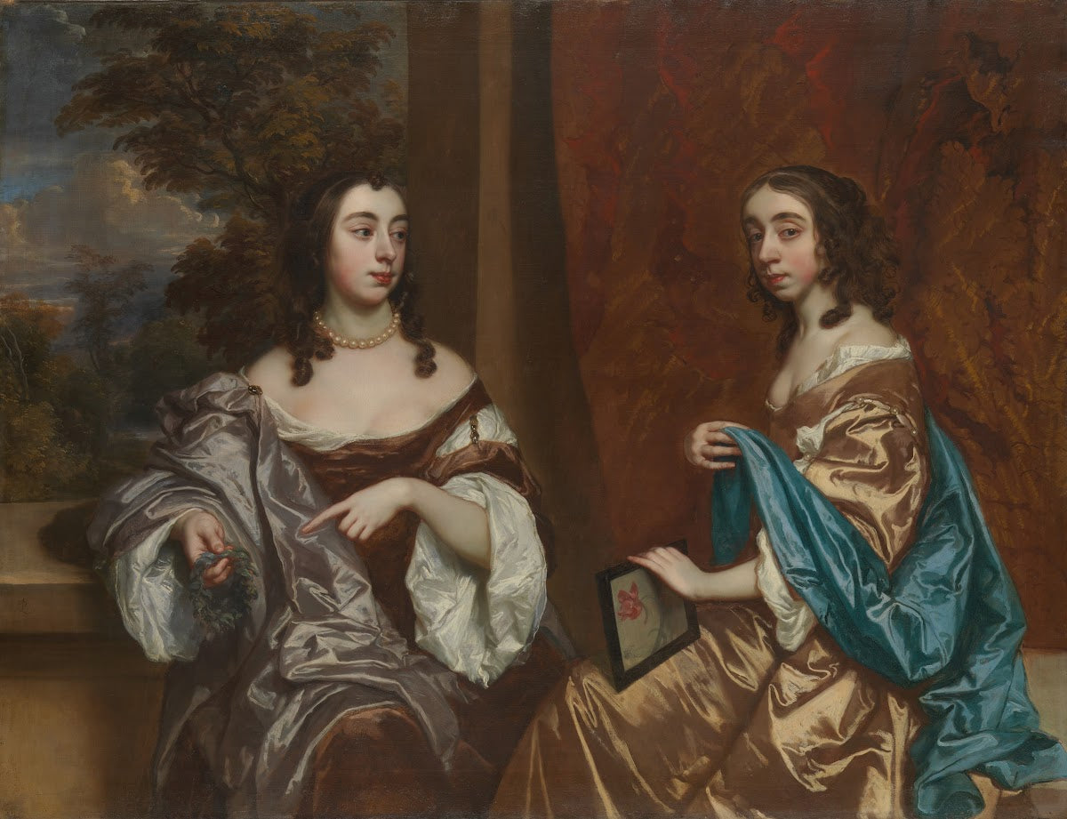Mary Capel 16301715 Later Duchess of Beaufort and Her Sister Elizabeth 16331678