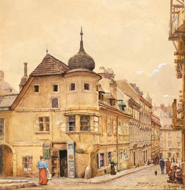 Fasszieherhaus on Spittelberg 1915