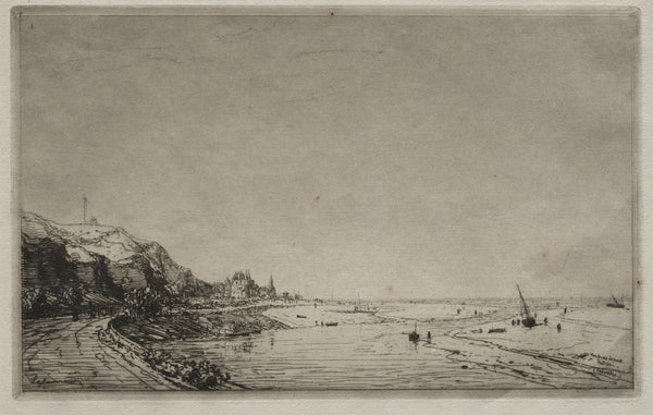 View from Port du Dives Calvados 1869