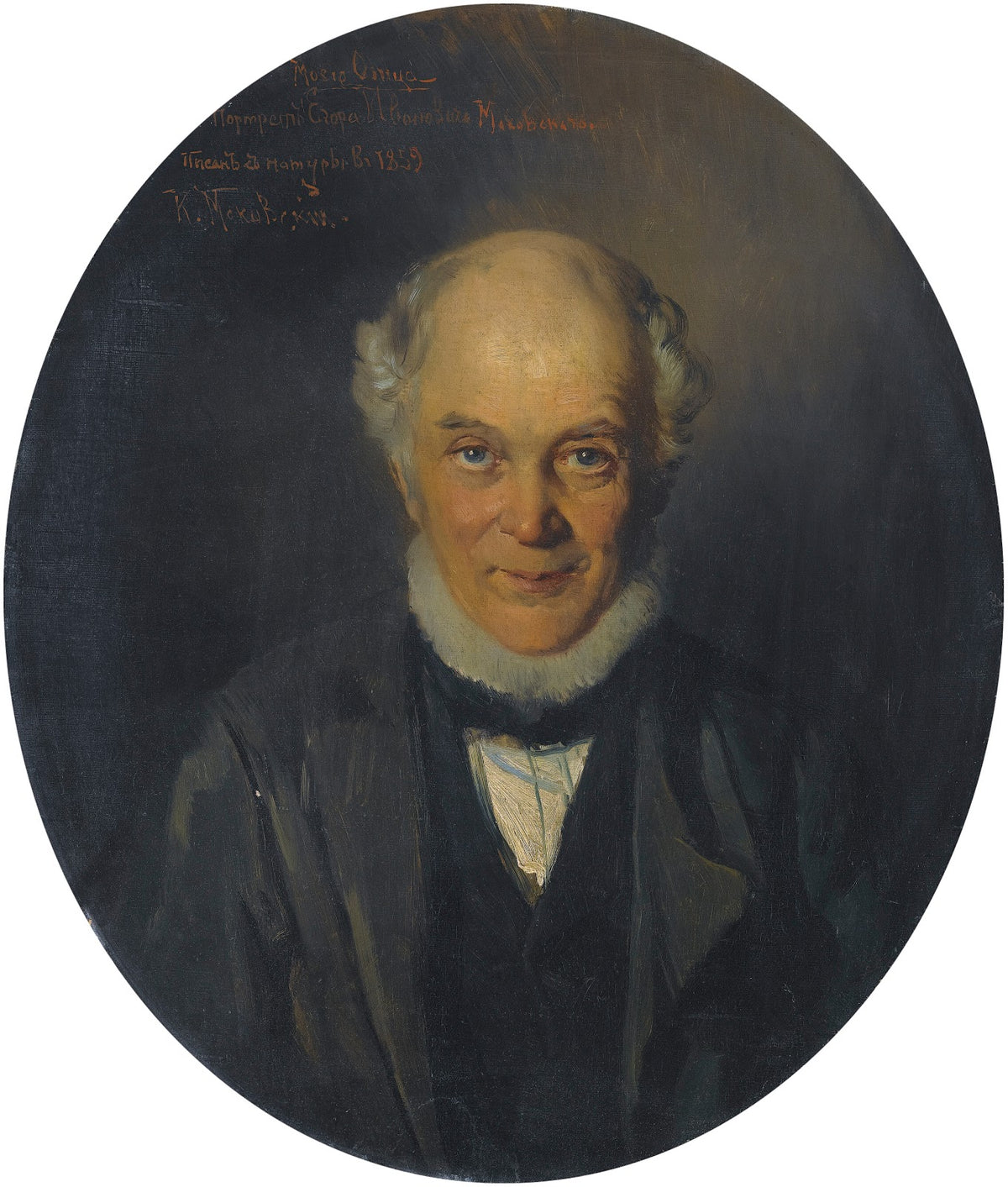 Portrait Of The Artists Father Egor Ivanovich Makovsky 1859