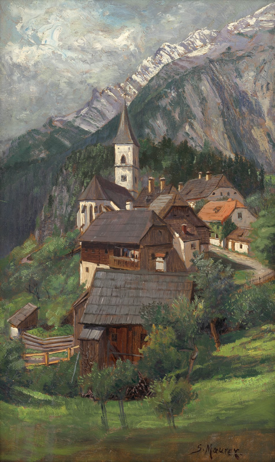 Dorf im Gebirge 1910