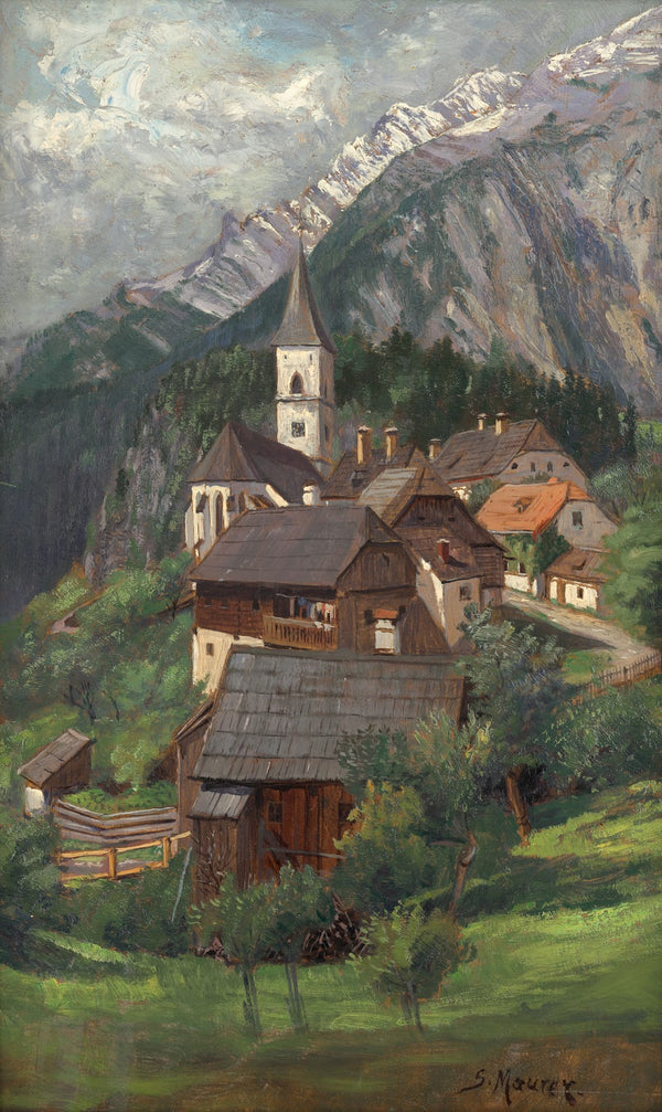 Dorf im Gebirge 1910