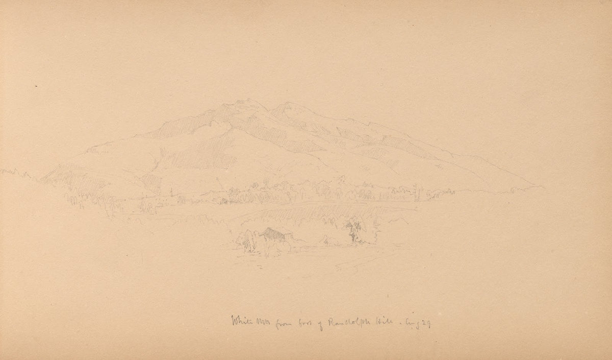 White Mountians from foot of Randolph Hill 1859