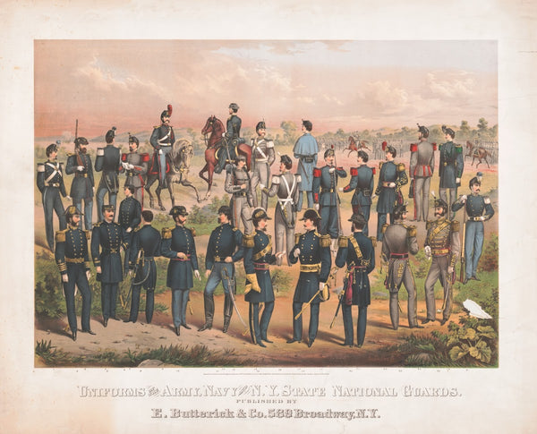 Uniforms of the Army Navy and NY State National Guards 1870