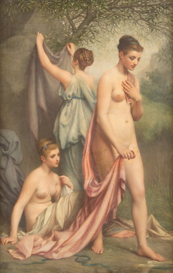 Three bathing woman 1875
