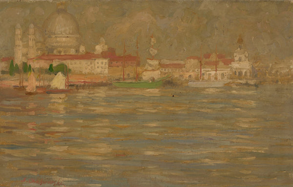 View of the city at waterside