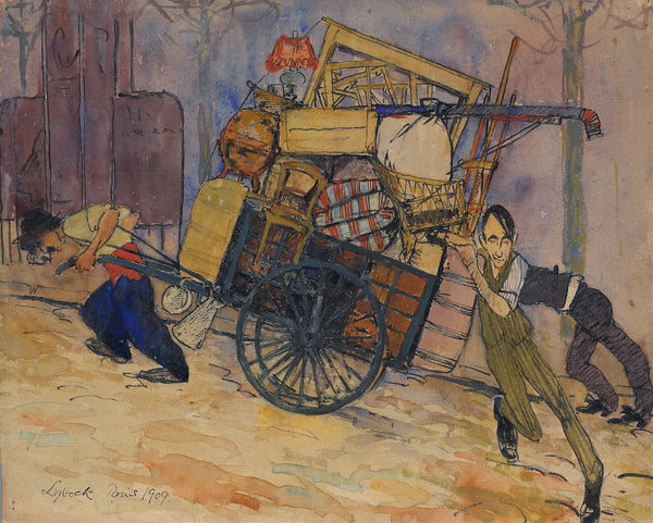 Artist Carl Frisendahls move in Montparnasse Paris 1909
