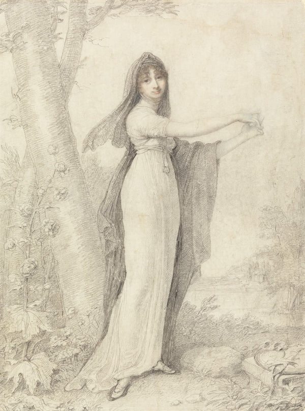 Portrait of a Lady Standing near a Lake 1802