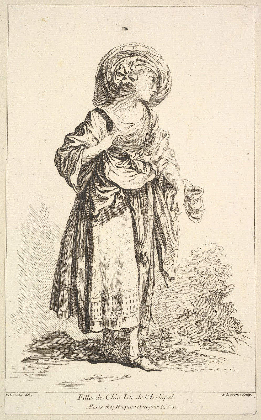 Fille de Cio isle de lArchipel plate 10 18th century