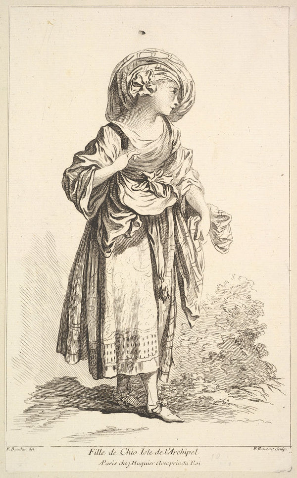 Fille de Cio isle de lArchipel plate 10 18th century
