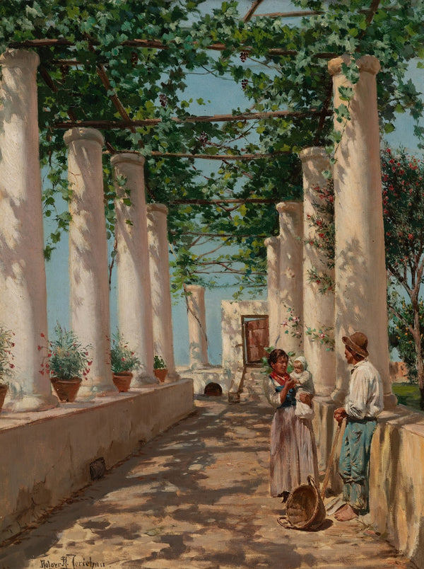 View from a loggia Capri 1897