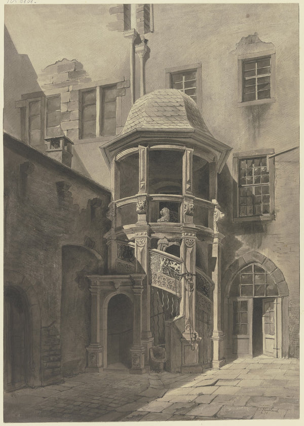 Treppe im Haus Limpurg zu Frankfurt am Main 1878