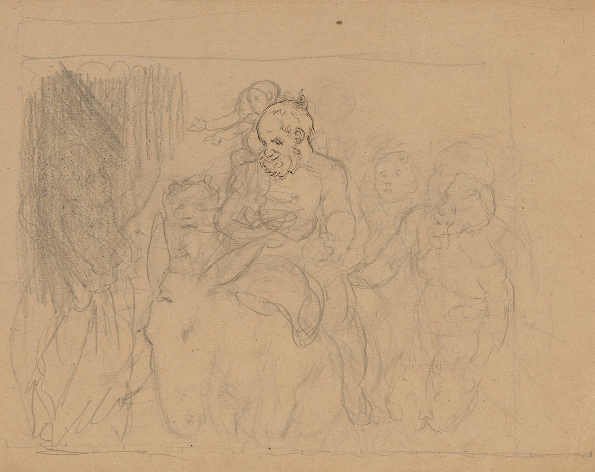 Bacchic Procession Drunken Silenus 1877
