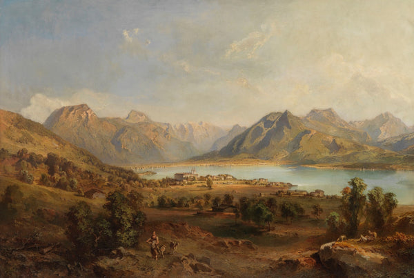 Blick auf den Tegernsee 1850