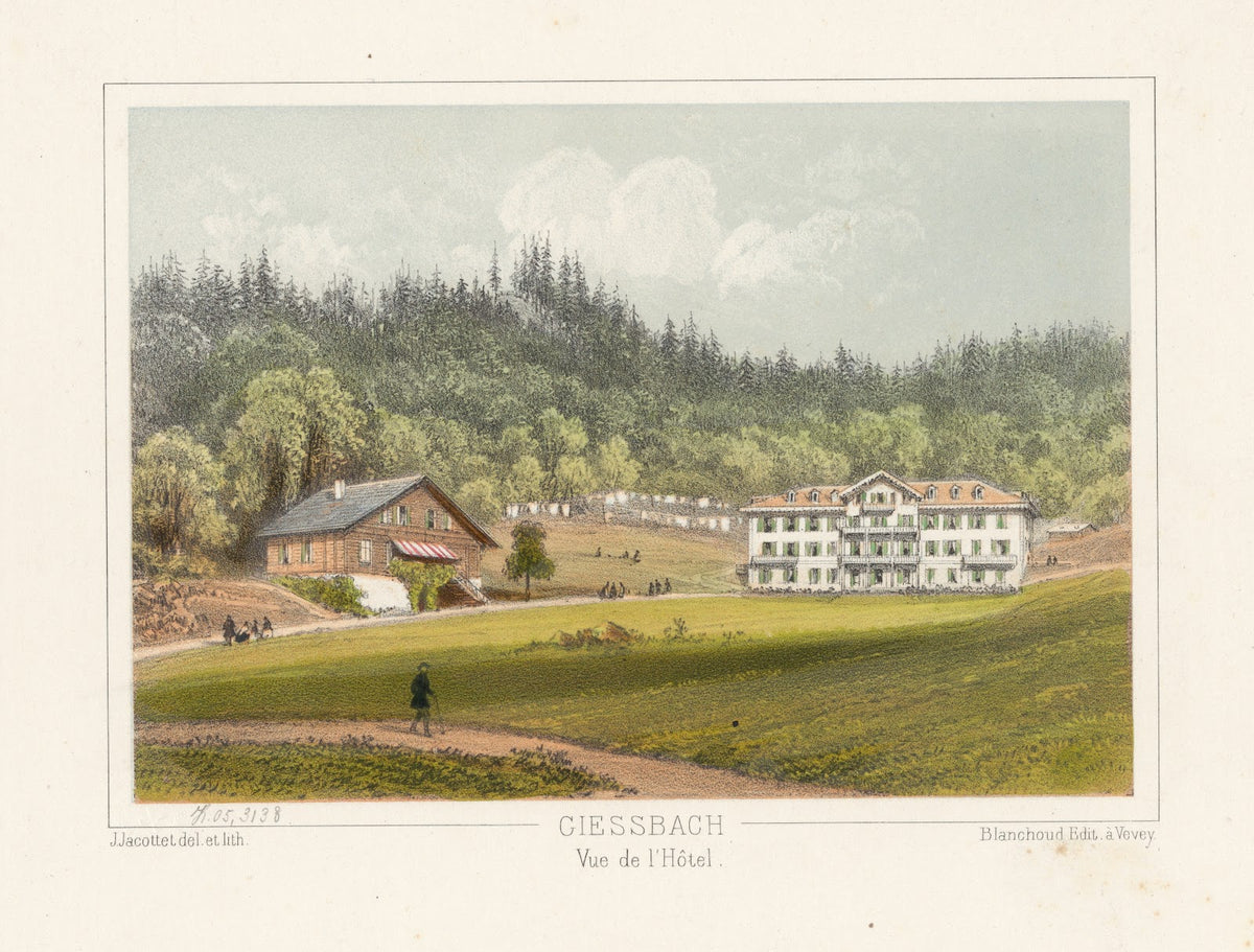 Giessbach Vue de lHôtel