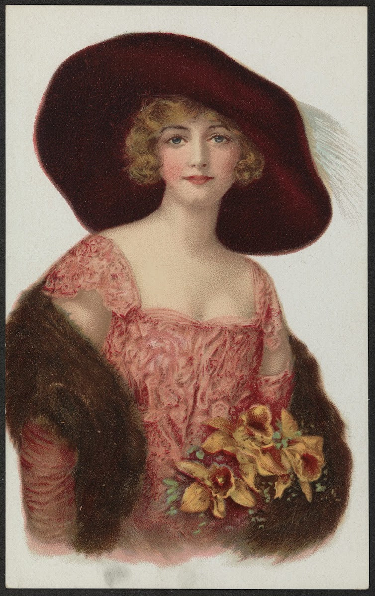 Woman with hat