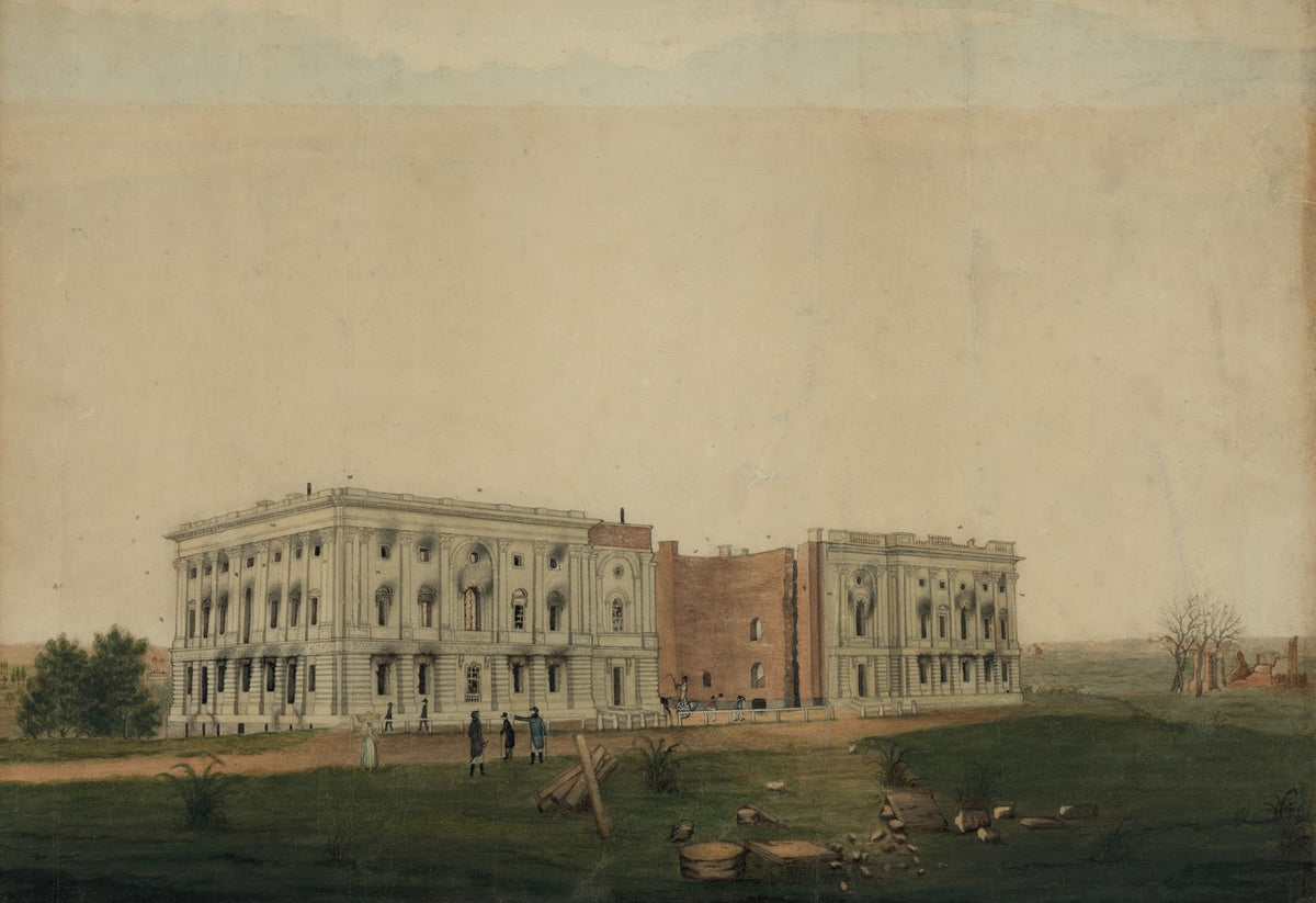 US Capitol after burning by the British 1814