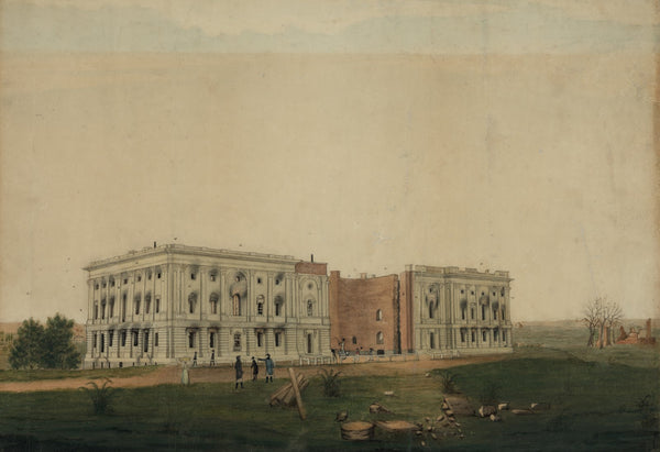 US Capitol after burning by the British 1814
