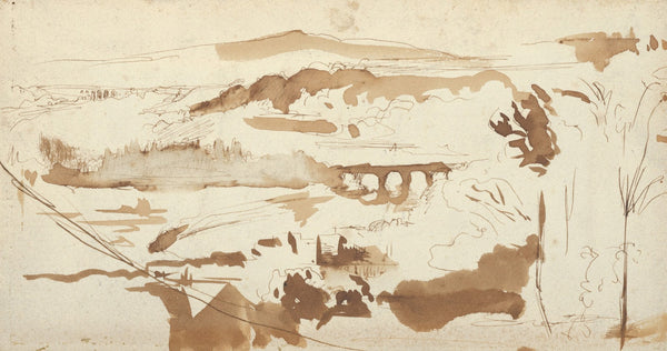 Landscape with an Aqueduct ca 1827