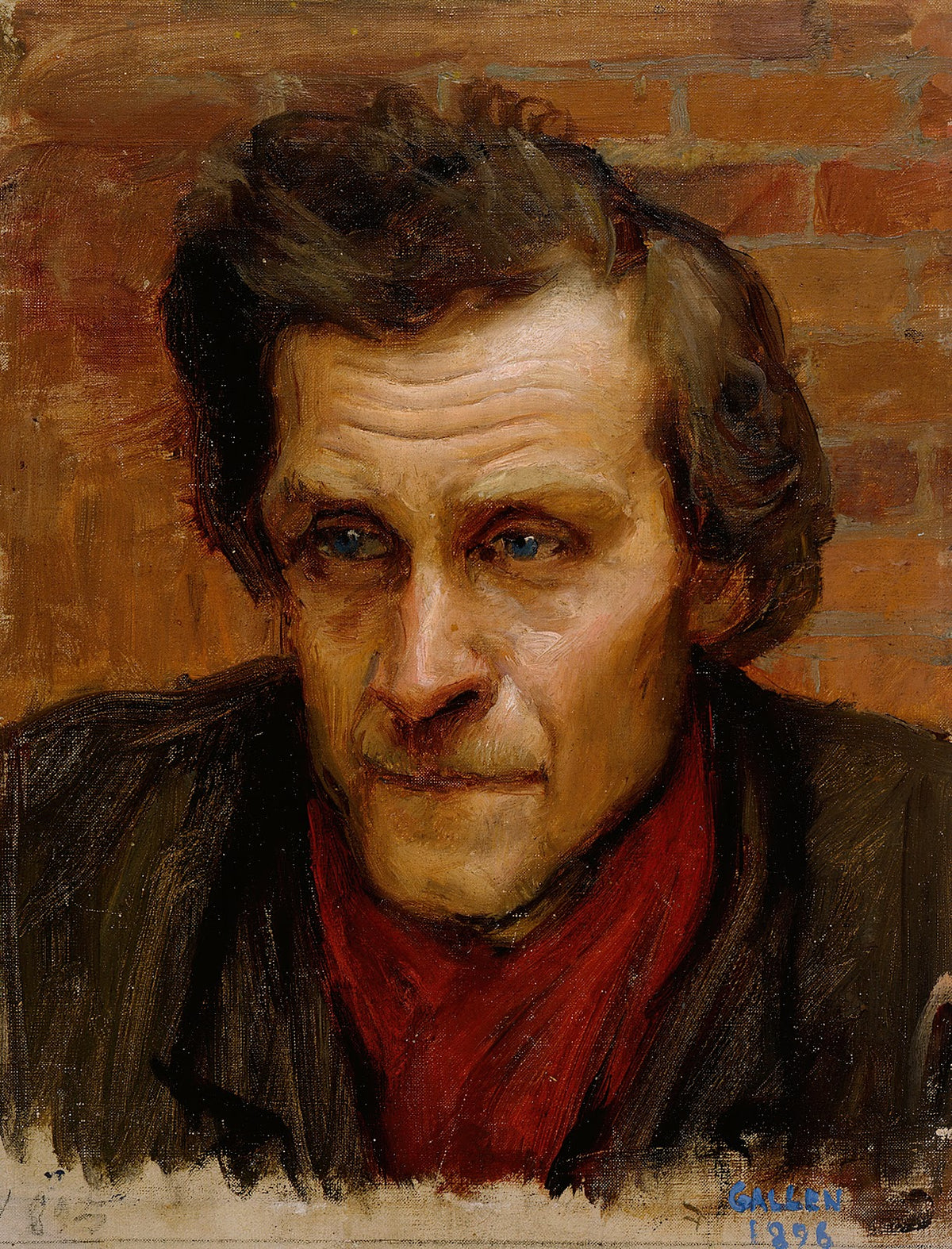 Head of a Man study for the painting By the River of Tuonela 1902 1903