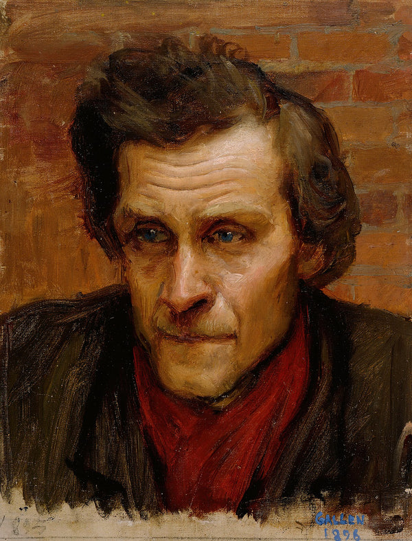 Head of a Man study for the painting By the River of Tuonela 1902 1903