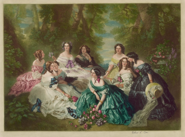 Eugénie empress of the French and her maids of honor