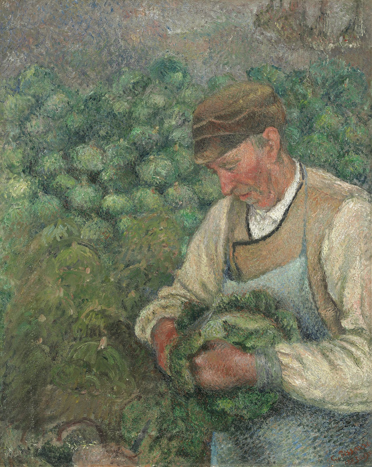 The Gardener Old Peasant with Cabbage 1883 1895