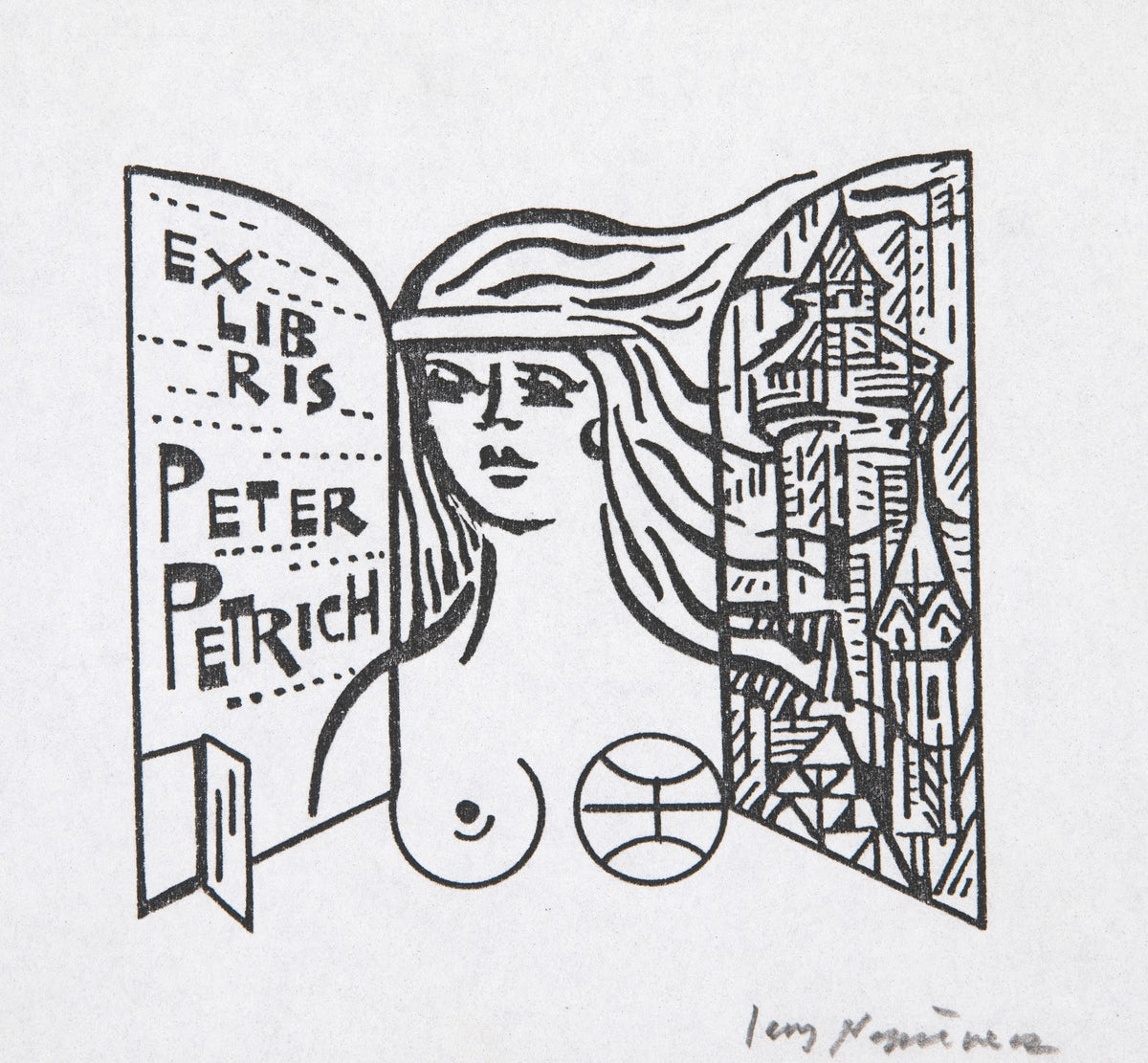 Ekslibris Peter Petrich 1992