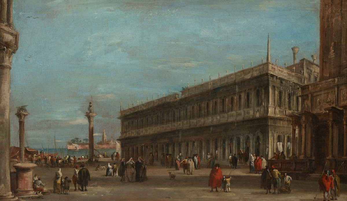Venice a view of the Piazzetta toward the Libreria with the eastern tip of the G