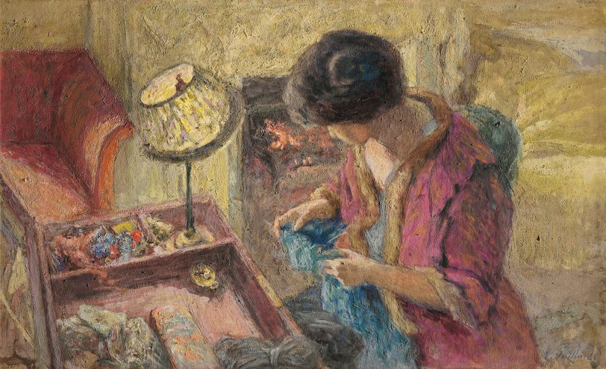 Le Petit Salon Madame Hessel À La Table À Ouvrage Étude