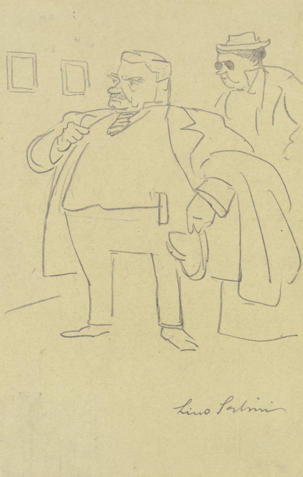Trübner und Frau im Kunstverein ca 1906 1907