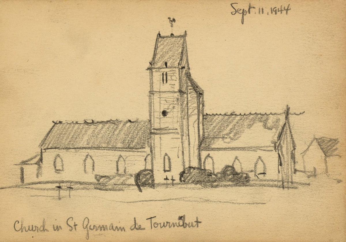 Church in St Germain de Tournebut 1944