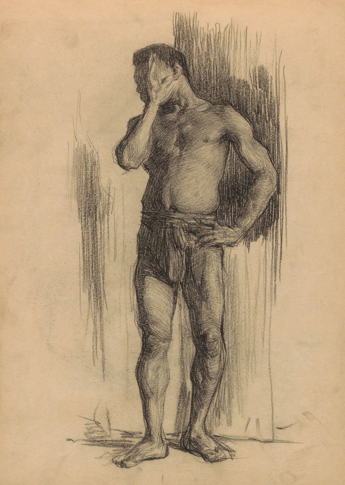Staande naakte man 1887