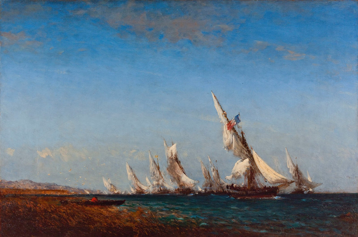 Rentrée de pêcheurs à Martigues 19th century