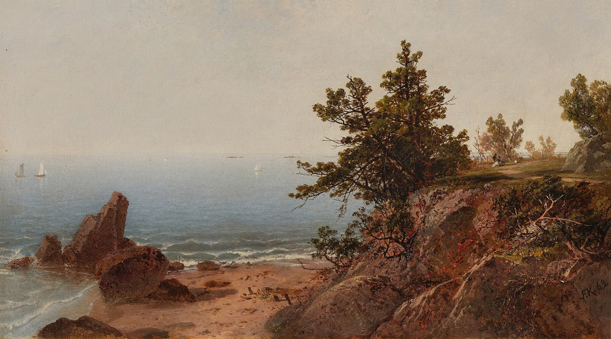 View from the Cliff Noon on the Seashore 1863