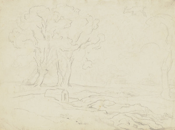 Italienische Landschaft mit Ölbäumen