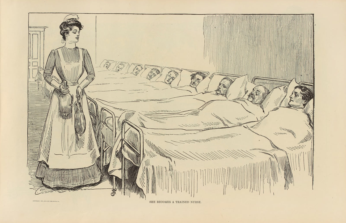 She becomes a trained nurse 1900 1905