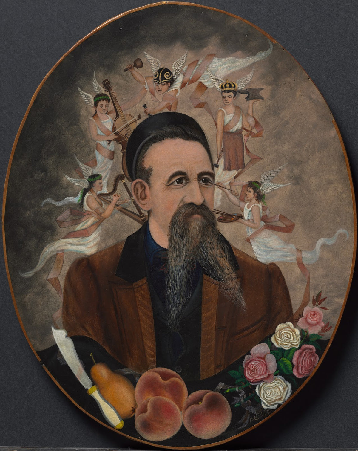 Self Portrait with Five Muses c 1880