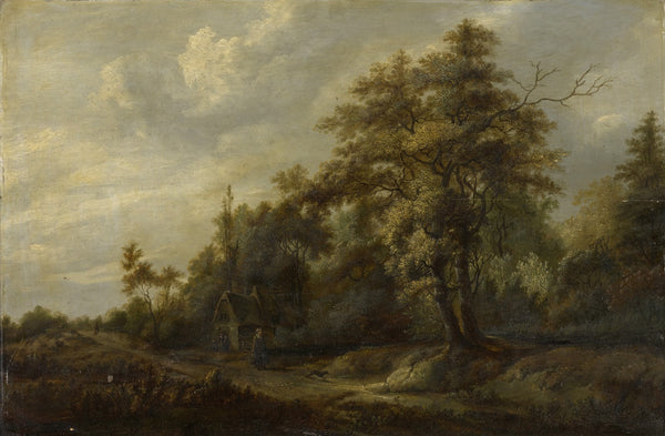Road in the Woods with Staffage Figures