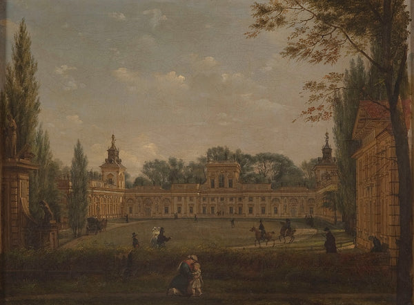 View of the Wilanów Palace from the courtyard 1832